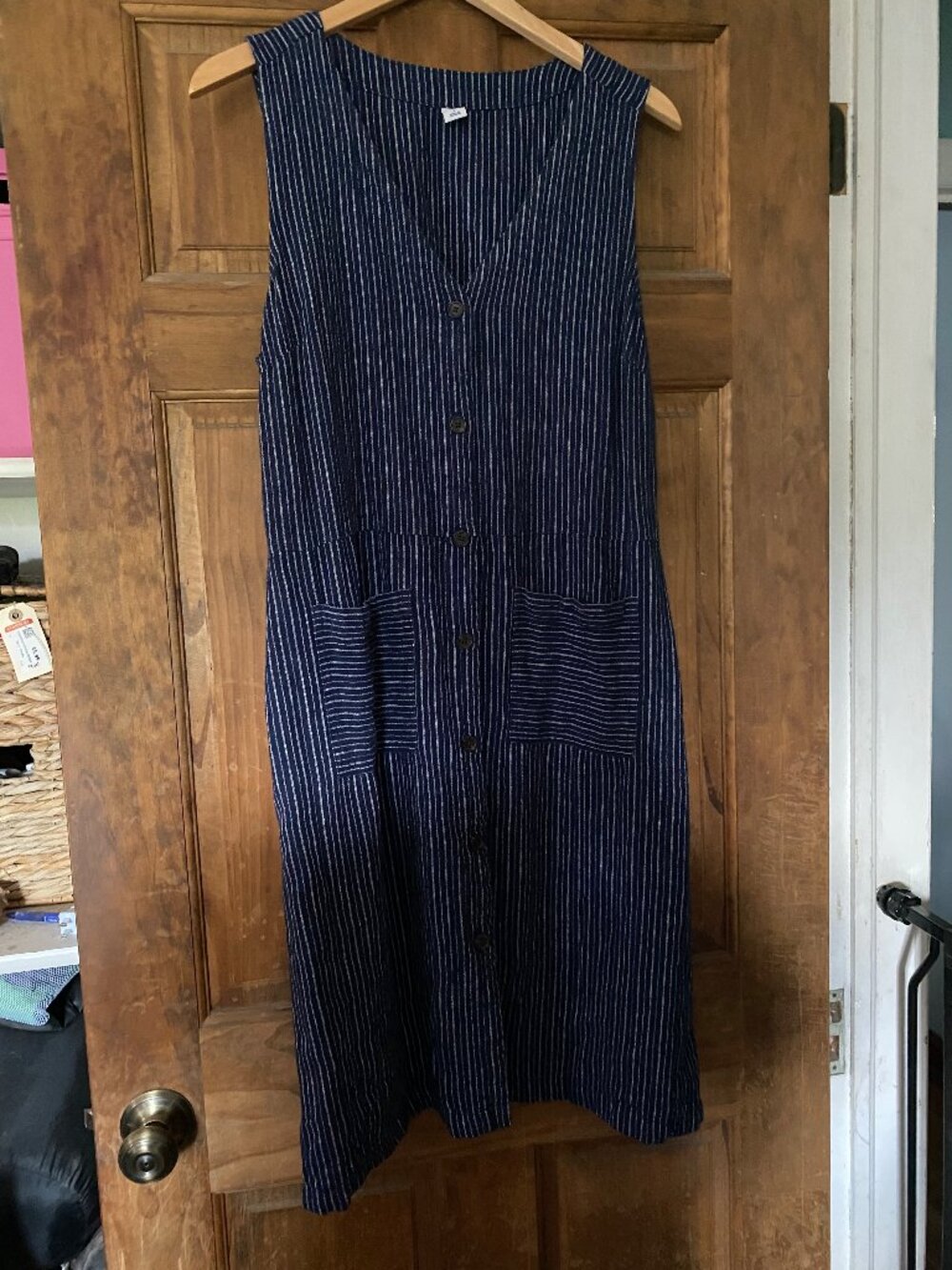 Old Navy striped linen blend dress